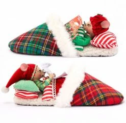 Katherine's Collection New! Christmas Mice In Slippers