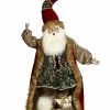 Mark Roberts Santa Down The Chimney With Dog - 38" Tall 2 Mark Roberts Santa Down The Chimney With Dog - 38" Tall