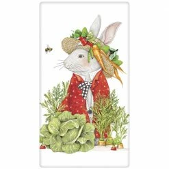 Mary Lake-Thompson Bunny Gardener Flour Sack Towel