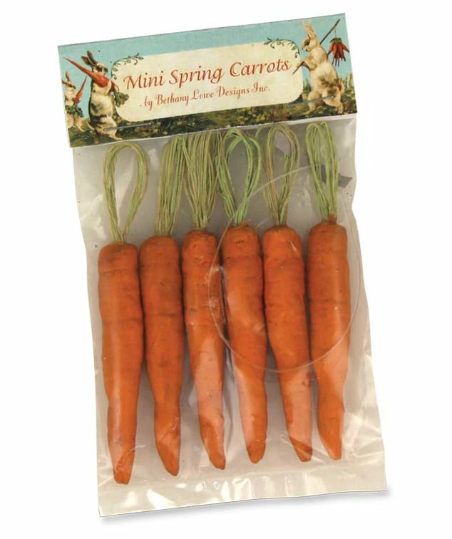 Bethany Lowe New! Mini Carrot Ornaments 3 Bethany Lowe New! Mini Carrot Ornaments