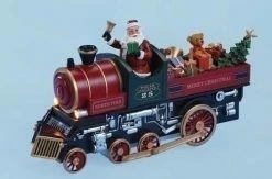 The Holiday Barn Christmas Music Boxes Musical Train With Santa & Toys