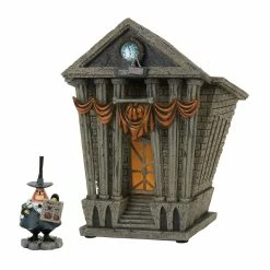 Department 56 Halloween Town City Hall & Mayor Figurine Set 6 Department 56 Halloween Town City Hall & Mayor Figurine Set