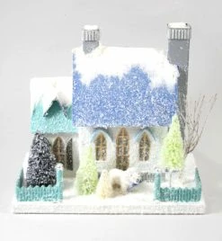 Cody Foster New! North Pole Bungalow With Polar Bear Putz House