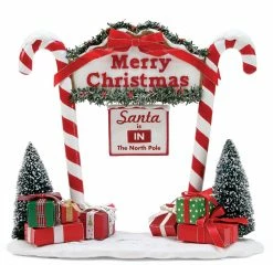 TheHolidayBarn.com North Pole Candy Cane Entrance New!