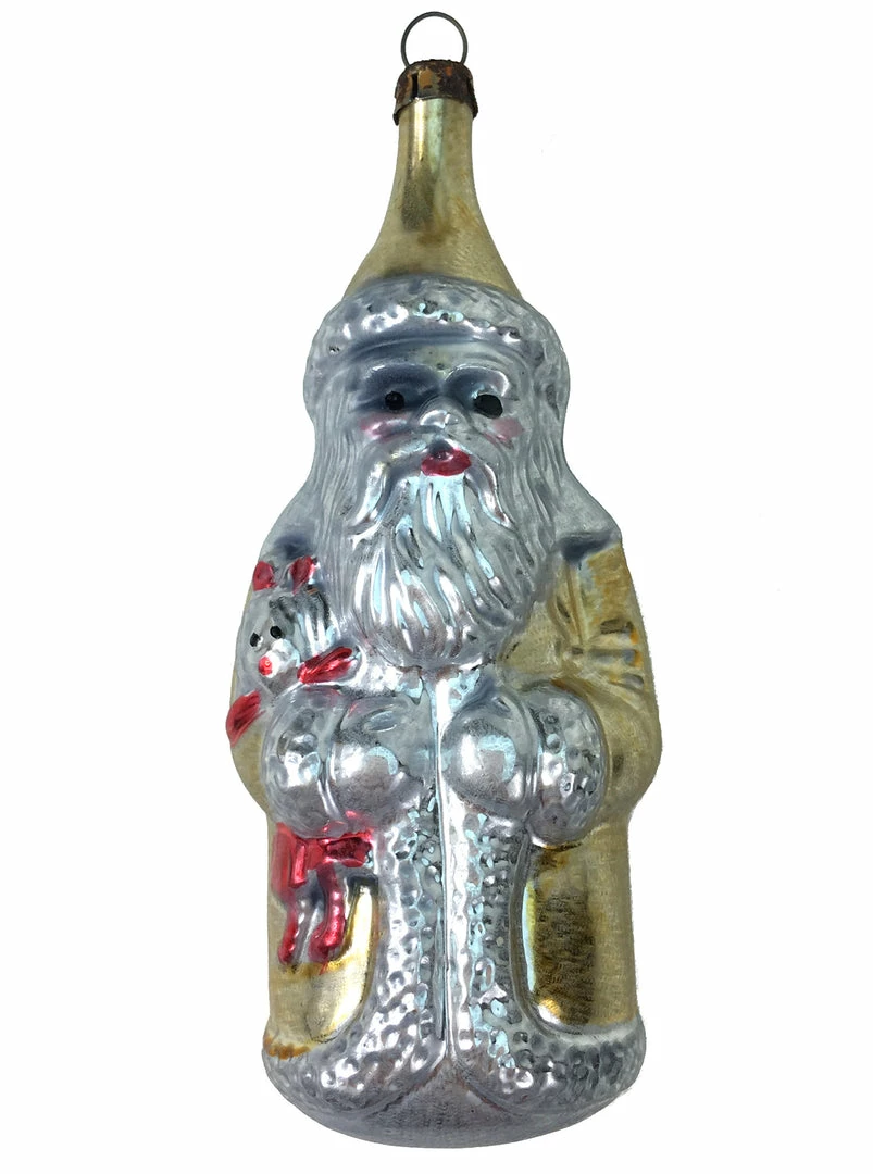 Nostalgie Christbaumschmuck Vintage Gold Belsnickel Ornament 3 Nostalgie Christbaumschmuck Vintage Gold Belsnickel Ornament