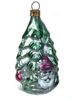 Nostalgie Christbaumschmuck Christmas Vintage Patina Gnome Santa Tree Ornament
