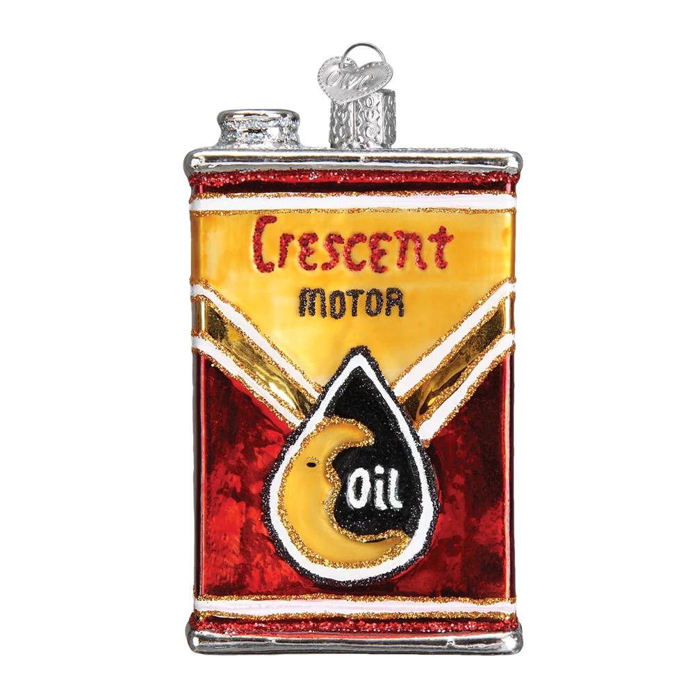 Old World Christmas Vintage Oil Can Ornament 4 Old World Christmas Vintage Oil Can Ornament