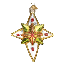 Old World Christmas Luminous Star Glass Ornament