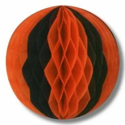 Beistle Beistle Vintage Halloween Orange & Black Tissue Balls - 3 Pack