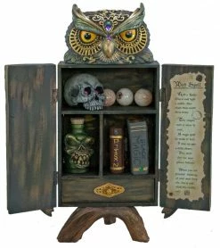 Katherine's Collection Owl Potions Cabinet