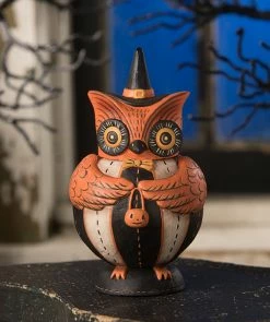 Bethany Lowe New! Owlster Hoots Spooks Jar