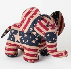 One Hundred 80 Degrees Stars & Stripes Elephant New!