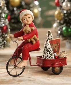 Bethany Lowe Peddling Charlie With Wagon New!