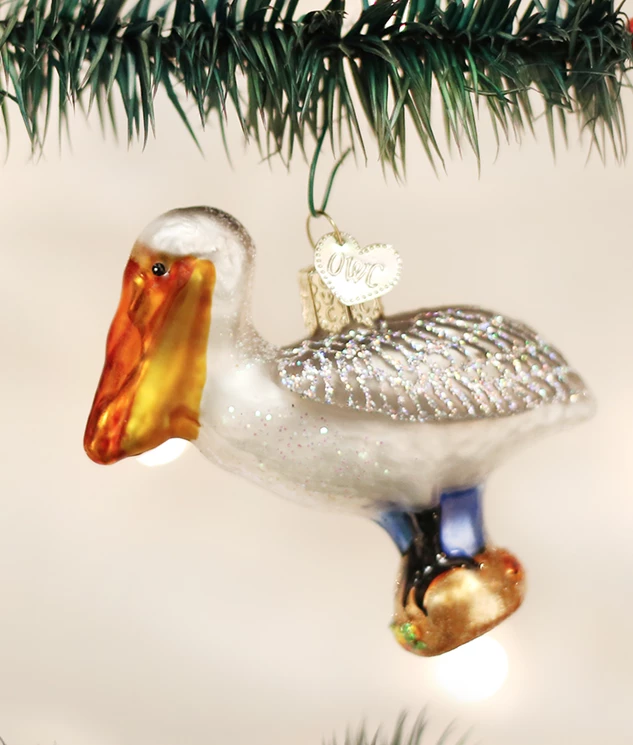 Old World Christmas Pelican Ornament 4 Old World Christmas Pelican Ornament