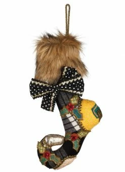 TheHolidayBarn.com Christmas Petite Henrietta Stocking Accent Pillow