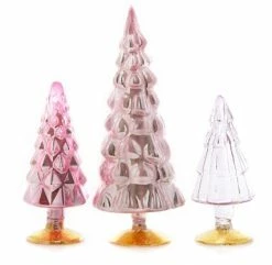 Cody Foster Pink Candy Glass Trees New!