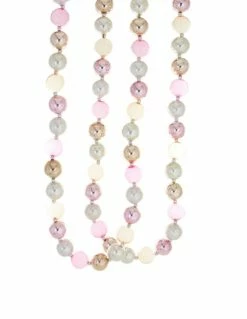 Cody Foster Chic Pink & Gold Glass Ball Garland New!