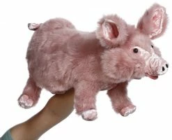 Mark Roberts Pretty Pink Plush Puppet Pig New!