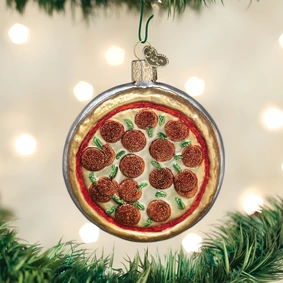 Old World Christmas Pizza Ornament 3 Old World Christmas Pizza Ornament