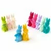 One Hundred 80 Degrees Pop Of Color Flocked Bunny Rabbits 2 One Hundred 80 Degrees Pop Of Color Flocked Bunny Rabbits