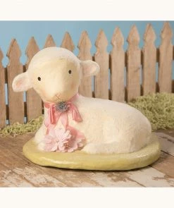 Bethany Lowe Precious Lamb, Paper Mache New!