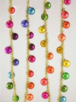 Cody Foster Rainbow & Gold Tinsel Garland