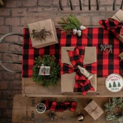 Ragon House Red & Black Buffalo Check Runner New!