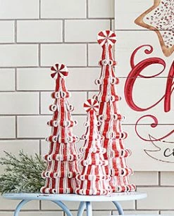 Raz Red & White Candy Trees New!