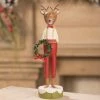 Bethany Lowe Reindeer Boy With Wreath New!