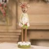 Bethany Lowe Reindeer With Holly Figurine 2 Bethany Lowe Reindeer With Holly Figurine