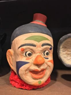 Cody Foster Retro Clown Bucket - Paper Mache Halloween