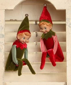 Bethany Lowe Retro Elf Ornaments