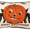 Primitives By Kathy Retro Happy Halloween Pillow New!