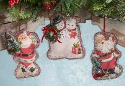 Bethany Lowe Retro Christmas Pillow Ornaments