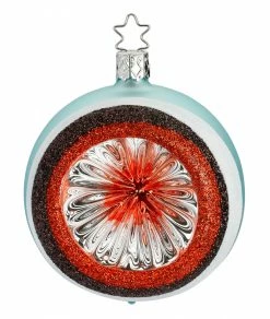 Inge Glass Christmas Mint Retro Reflection Ornament