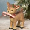 Bethany Lowe New! Retro Reindeer With Candy Cane 2 Bethany Lowe New! Retro Reindeer With Candy Cane