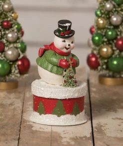 Bethany Lowe Retro Snowman On Box