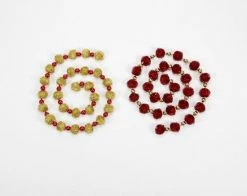 One Hundred 80 Degrees Retro Tinsel Pom Pom Garland