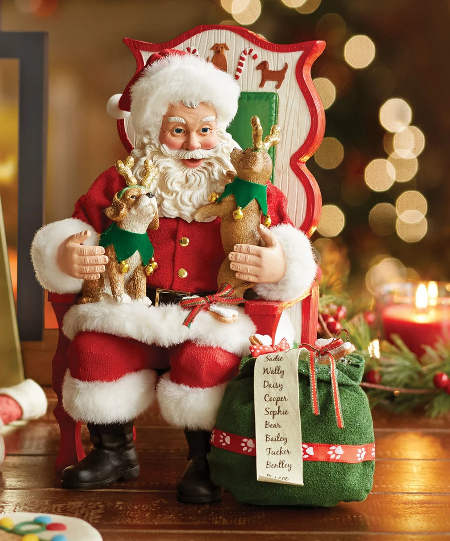 Enesco Santa Brings Dog Treats 3 Enesco Santa Brings Dog Treats