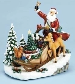 Roman Santa's Sleigh Music Box