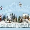 The Holiday Barn Christmas Music Boxes Santa's Village Music Box 2 The Holiday Barn Christmas Music Boxes Santa's Village Music Box