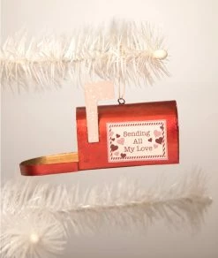Bethany Lowe Sending All My Love Mailbox Ornament New!