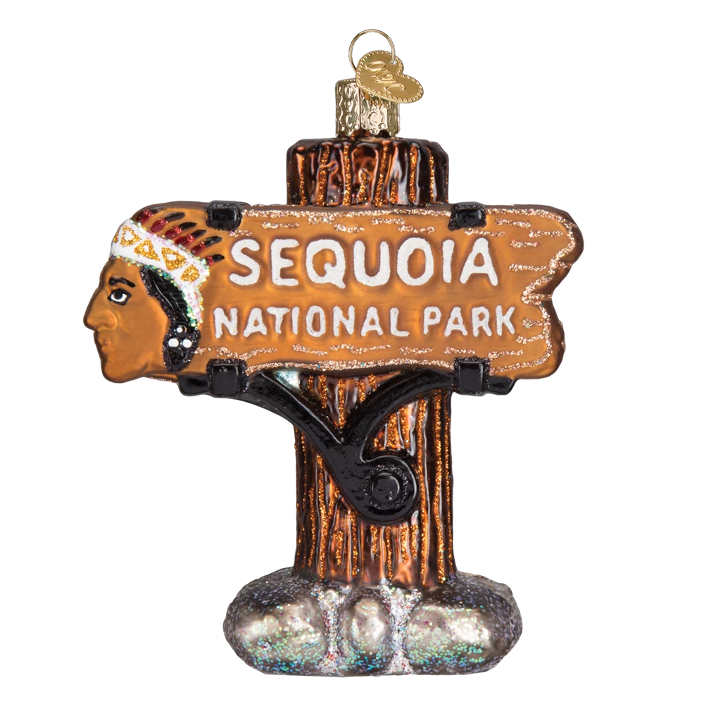 Sequoia National Park Ornament Glass Camping Ornaments Old World Christmas 4 Sequoia National Park Ornament Glass Camping Ornaments Old World Christmas