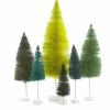 Cody Foster New! Shades Of Green Bottle Brush Trees