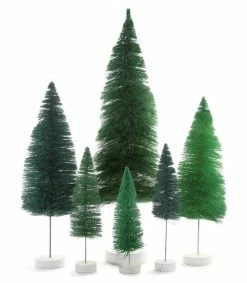 Cody Foster New! Shades Of Teal & Green Bottle Brush Trees