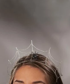 Bethany Lowe Silver Spiderweb Tiara