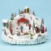 The Holiday Barn Skating Pond Music Box Christmas Music Boxes 2 The Holiday Barn Skating Pond Music Box Christmas Music Boxes
