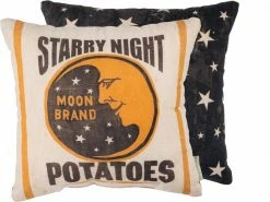 Primitives By Kathy Starry Night Moon Pillow