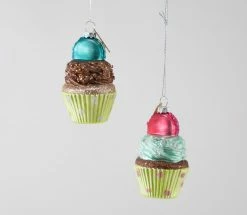 Katherine's Collection Sweet Cupcake Ornaments With Macaroons