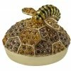 TheHolidayBarn.com New! Sweet Honeycomb Jeweled Trinket Box With Bee